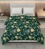 Green Polyester Solid 105 GSM Double Bed Comforter