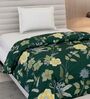 Green Polyester Solid 105 GSM Single Bed Comforter