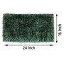 Green Solid Polyester 24 x 17 Inches Anti Skid Door Mat