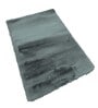 Green Solid Polyester 4 ft x 6 ft Machine Made Carpet