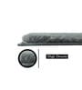 Green Solid Polyester 4 ft x 6 ft Machine Made Carpet