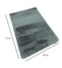 Green Solid Polyester 4 ft x 6 ft Machine Made Carpet
