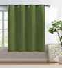 Green Polyester Solid 5ft Greenout Eyelet Window Curtain (1 Pc)