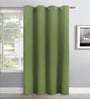 Green Polyester Solid 7ft Greenout Eyelet Door Curtain (1 Pc)