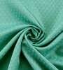 Green Polyester Solid 7 Ft Semisheer Eyelet 2 Door Curtains
