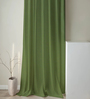 Green Polyester Solid 9ft Greenout Eyelet Door Curtain (1 Pc)