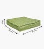 Green Striped Polyester 20x20 Inches Floor Cushion
