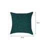 Green Textured Polyester 16 x 16 Inches Cushion Covers (Set of 5)