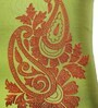 Green Polyester Traditional 16x16 inches Cushion Covers (1pc)