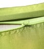 Green Polyester Traditional 16x16 inches Cushion Covers (1pc)