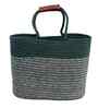 Green Polypropelyene Braided Corsica Tote Basket/Bag