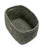Green Polypropelyene Braided Tri Color Storage Basket