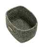 Green Polypropelyene Braided Tri Color Storage Basket