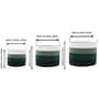 Green Polypropylene 52 Ltr (3Pcs) Storage Basket