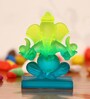 Green Polyresin Ganesha Showpiece