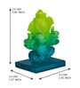 Green Polyresin Ganesha Showpiece