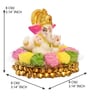Lord Ganesha Multicolour Polyresin Idol