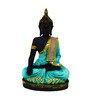 Green Polyresin Meditating Lord Buddha