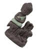 Green Meditating Monk Buddha Smoke Fountain with 10 Backflow Cone Decorative Incense Holder