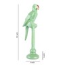 Green Polyresin Premium Parrot Figurine