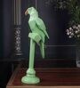 Green Polyresin Premium Parrot Figurine