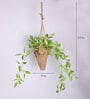 Green Artificial Creeper Bonsai with Jute Bag
