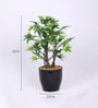 Green Artificial Maple Bonsai Plant with Ceramic Pot