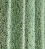 Green Poleyster Camrin Leaves 7 Feet Semi Transperency Ring Top Door Curtains 2Pcs