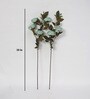 Green Fabric Peony Stick Artificial Flowers