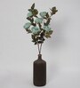 Green Fabric Peony Stick Artificial Flowers