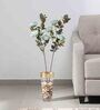 Green Fabric Peony Stick Artificial Flowers