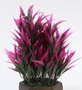 Green Polyster Yucca Leaves Artificial Plant With Wooden Pot