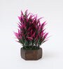 Green Polyster Yucca Leaves Artificial Plant With Wooden Pot