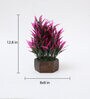 Green Polyster Yucca Leaves Artificial Plant With Wooden Pot