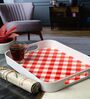 Multicolour Contemporary Melamine Square Serving Tray