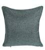 Green Solid Jute 16 x 16 Inches Cushion Covers (Set of 5)