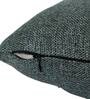 Green Solid Jute 16 x 16 Inches Cushion Covers (Set of 5)