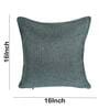 Green Solid Jute 16 x 16 Inches Cushion Covers (Set of 5)