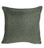 Green Solid Jute 18 x 18 Inch Cushion Covers (Set of 2)