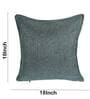 Green Solid Jute 18 x 18 Inches Cushion Covers (Set of 2)