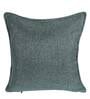 Green Solid Jute 18 x 18 Inches Cushion Covers (Set of 2)