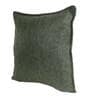 Green Solid Jute 18 x 18 Inch Cushion Covers (Set of 2)