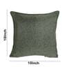 Green Solid Jute 18 x 18 Inch Cushion Covers (Set of 2)