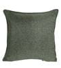 Green Plain Solid Jute 24 x 24 Inches Cushion Covers (Set of 2)