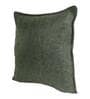 Green Plain Solid Jute 24 x 24 Inches Cushion Covers (Set of 2)