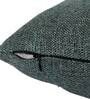 Green Solid Jute 24 x 24 Inches Cushion Covers (Set of 2)