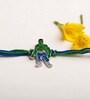 Green Premium Kids Hulk Handmade Rakhi With Anchor Non-Bleeding Cotton Thread
