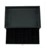 Green Leather Storage Tray for Office Hotel or Home, A Serving Tray with Drawer and Storage Space