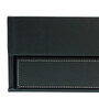 Green Leather Storage Tray for Office Hotel or Home, A Serving Tray with Drawer and Storage Space