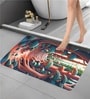 Colorful Stone Printed Rubber 22x14 Inches Anti Skid Bath Mat